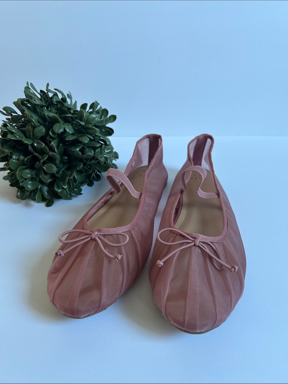 a new day Blush Pink Ballet Flats with Bow - Picture 2 of 7